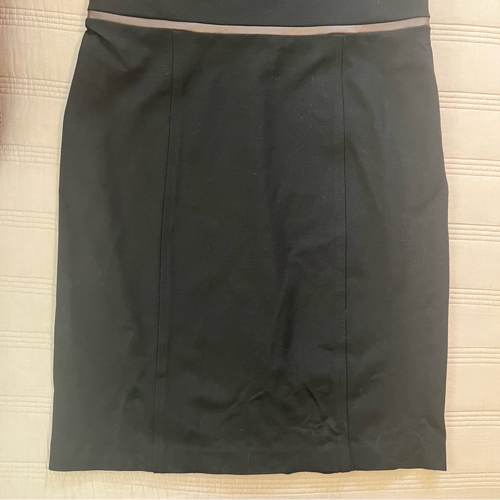Lauren Ralph Lauren Black Dress with Leather Striped Accents - Picture 5 of 10